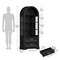 Tall Arched Bookcase with LED Lighting, Glass Panels, Shelves and Drawers